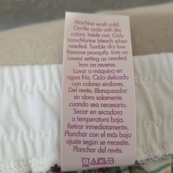 Secret Treasures Plaid Pajama Pants - Red, Green, White Size Small NWT - Picture 6 of 7